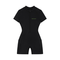 Women's Quarter-Zip Short Sleeve Romper