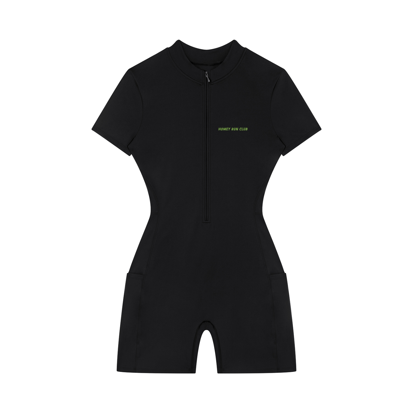 Women's Quarter-Zip Short Sleeve Romper