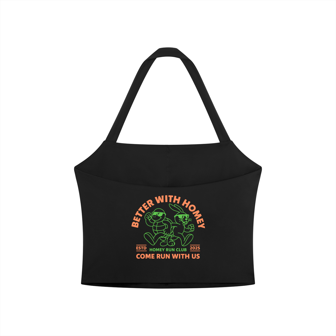 Women's Halter Crop Sports Bra