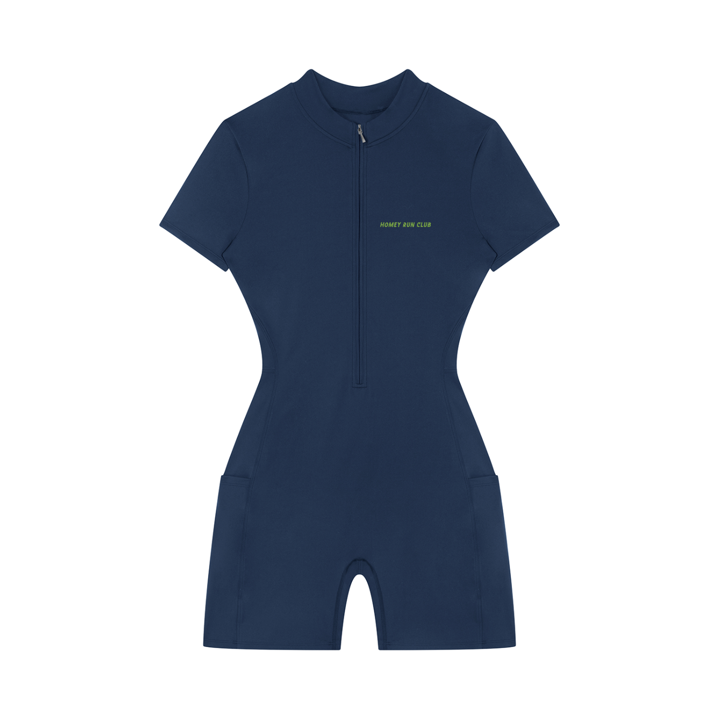 Women's Quarter-Zip Short Sleeve Romper