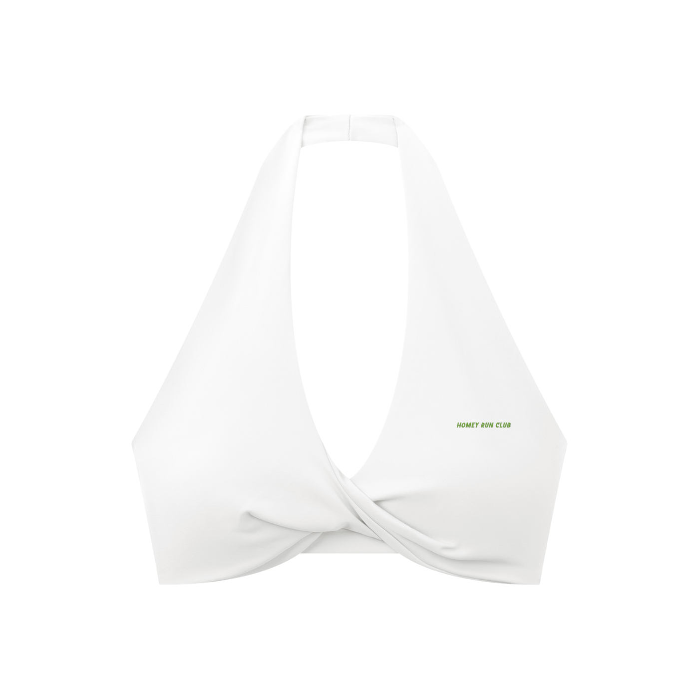 Women's Pleated Halter Sports Bra