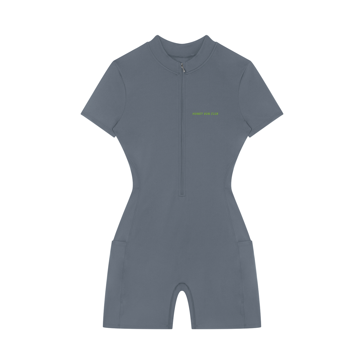Women's Quarter-Zip Short Sleeve Romper