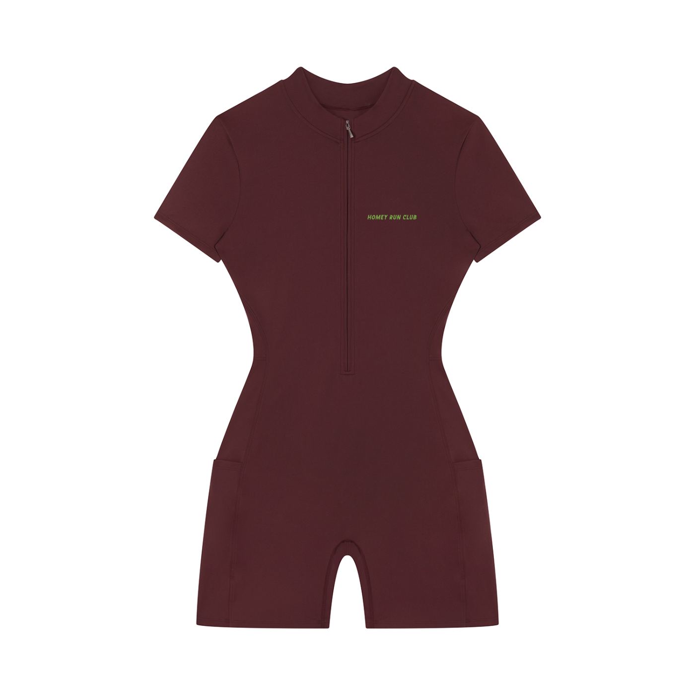 Women's Quarter-Zip Short Sleeve Romper